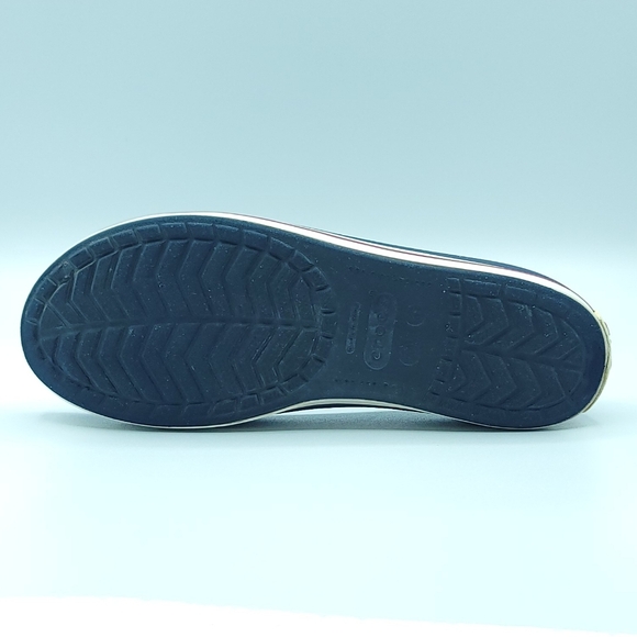 CROCS Casual Flats Slip On Ladies Size 6, Navy Blue Red White. - Picture 12 of 14